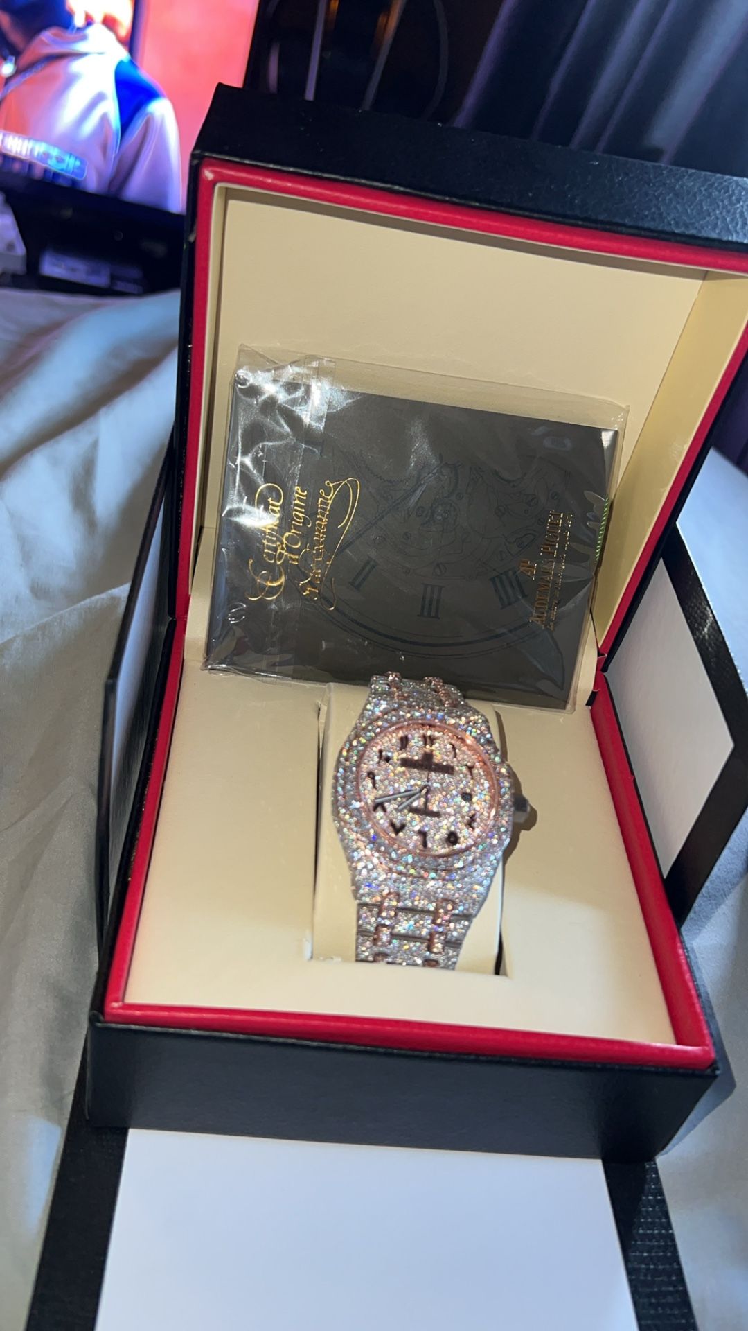 VVS1 Moissanite Watch Comes With Box Papers And Bag