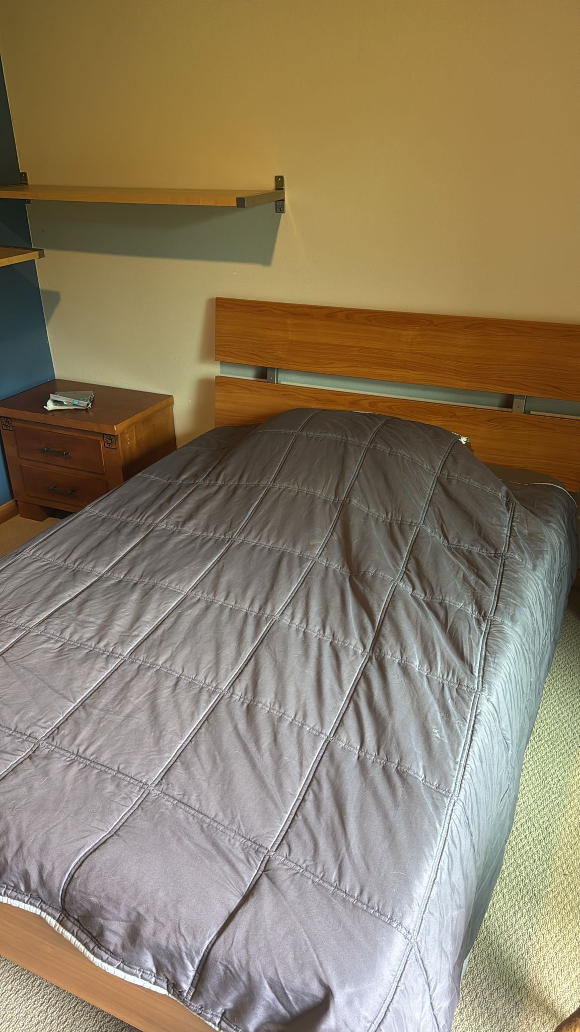 Full Bed With Memory Foam And Night Chest
