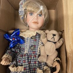Vintage NIB Boyd’s Bear Porcelain Doll
