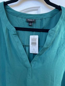 Torrid -green blouse size