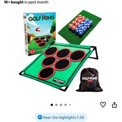 Golf Pong Game Set, Jumbo Backyard Lawn Game,