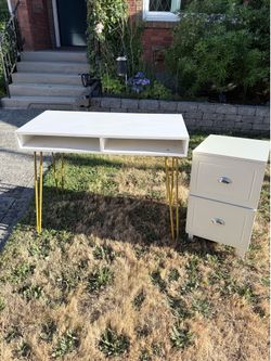 Free desk and file cabinet
