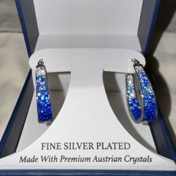 Women’s Sofia James Silver Plated Crystal Earrings