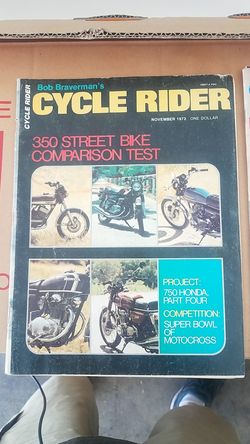 Motor Cycle Magazine 1973 Cycle RIDER
