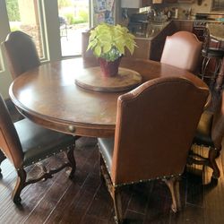 80 inch round Dining Table With Chairs 