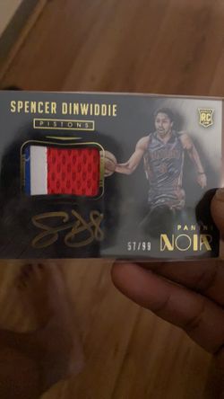 Sports card Spencer Dinwiddie rookie auto card