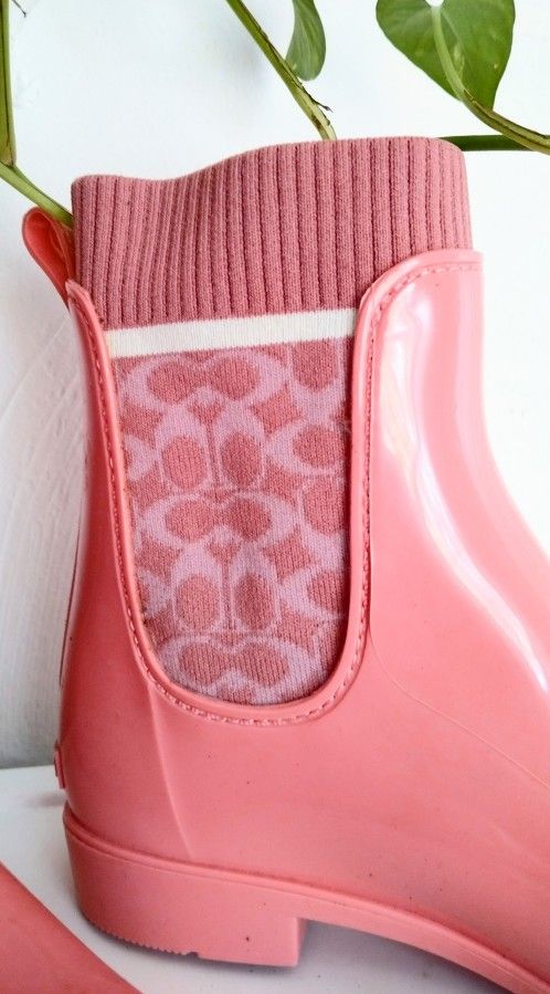 COACH Rain Boots. Size 7B