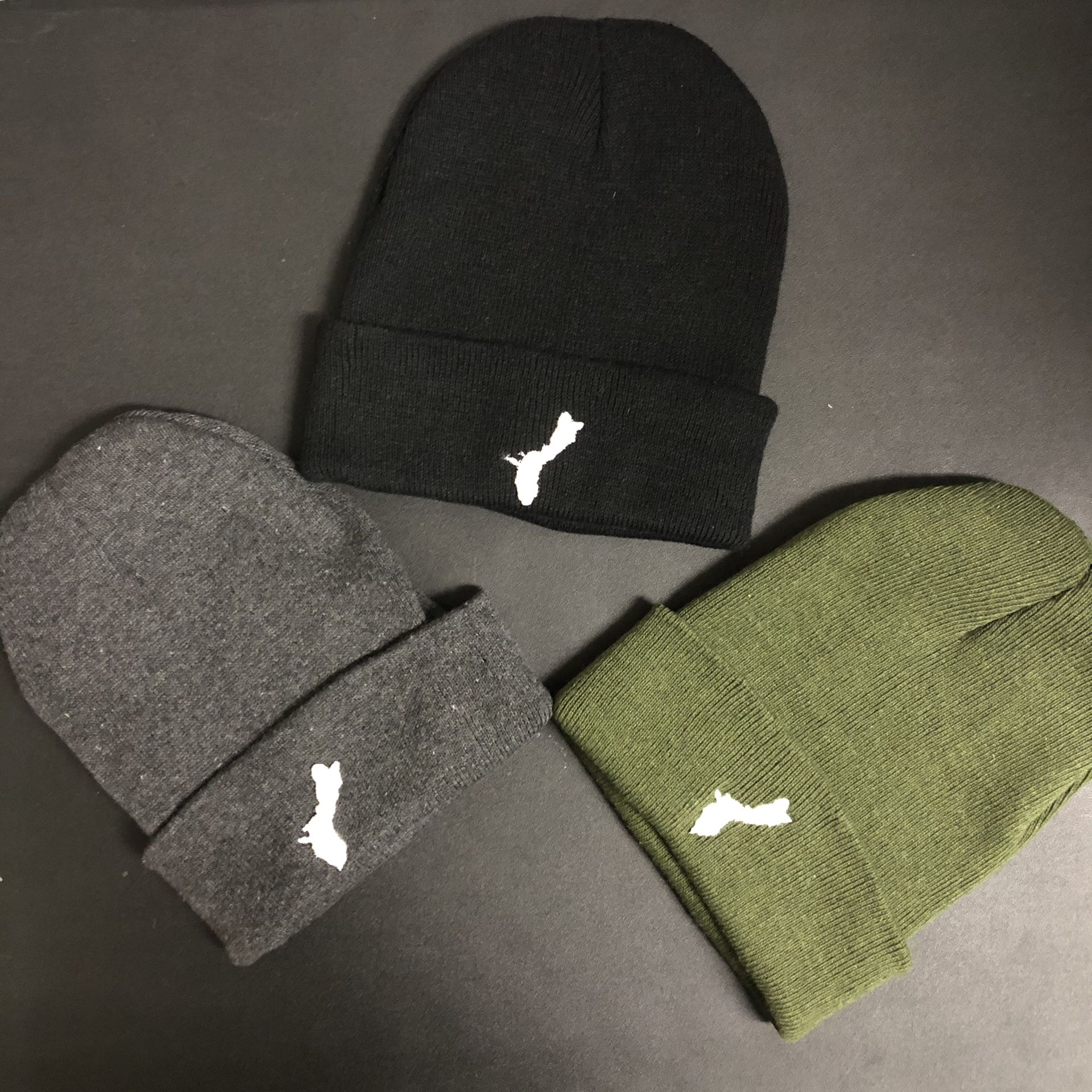 12 Cuff or Pom Beanies Beanies custom embroidered with your logo/artwork custom