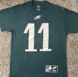 Green and white Philadelphia Eagles Michael Vick #11 jersey t-shirt #NFL #Eagles SIZE M