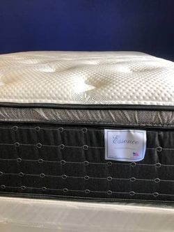 Brand New 14” Cool Silk new plush Hybrid Mattress & Box Spring