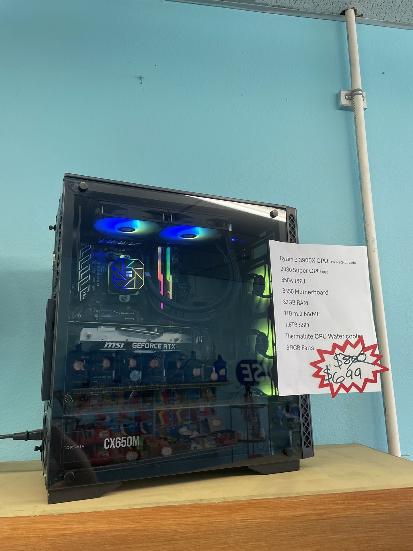 Custom Gaming PC Ryzen9 3900x 2080 Super