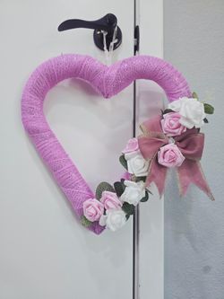 💗 Handmade Valentine’s Heart Wreath 💗