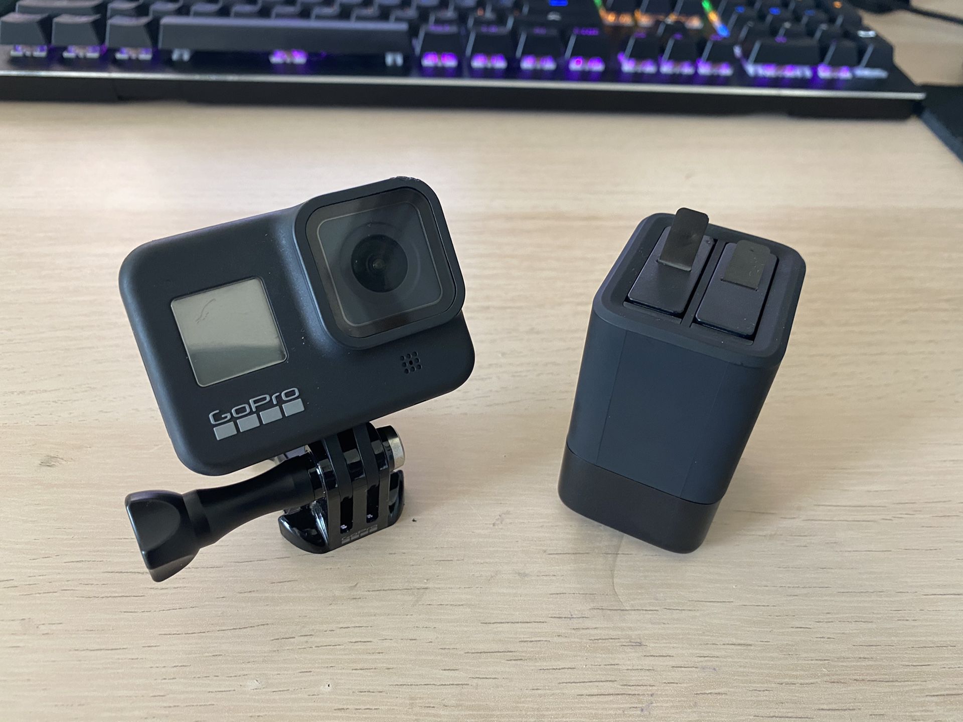 GoPro Hero 8 W/ Extra battery and charger