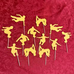 Parkour Cupcake Toppers (set of 12) 