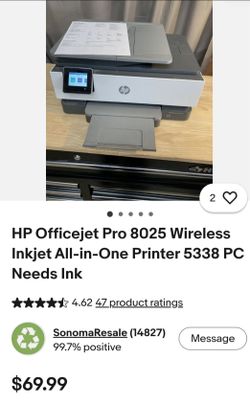 HP Officejet Pro 8025 Wireless Inkjet All-in-One Printer 5338