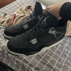 Jordan 4s, “Black Canvas” Size 12