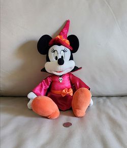 Disney Plush Minnie Mouse Witch Halloween Stuffed Animal Toy 2020