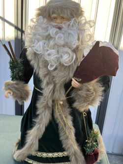 christmas woodsman santa ree topper
