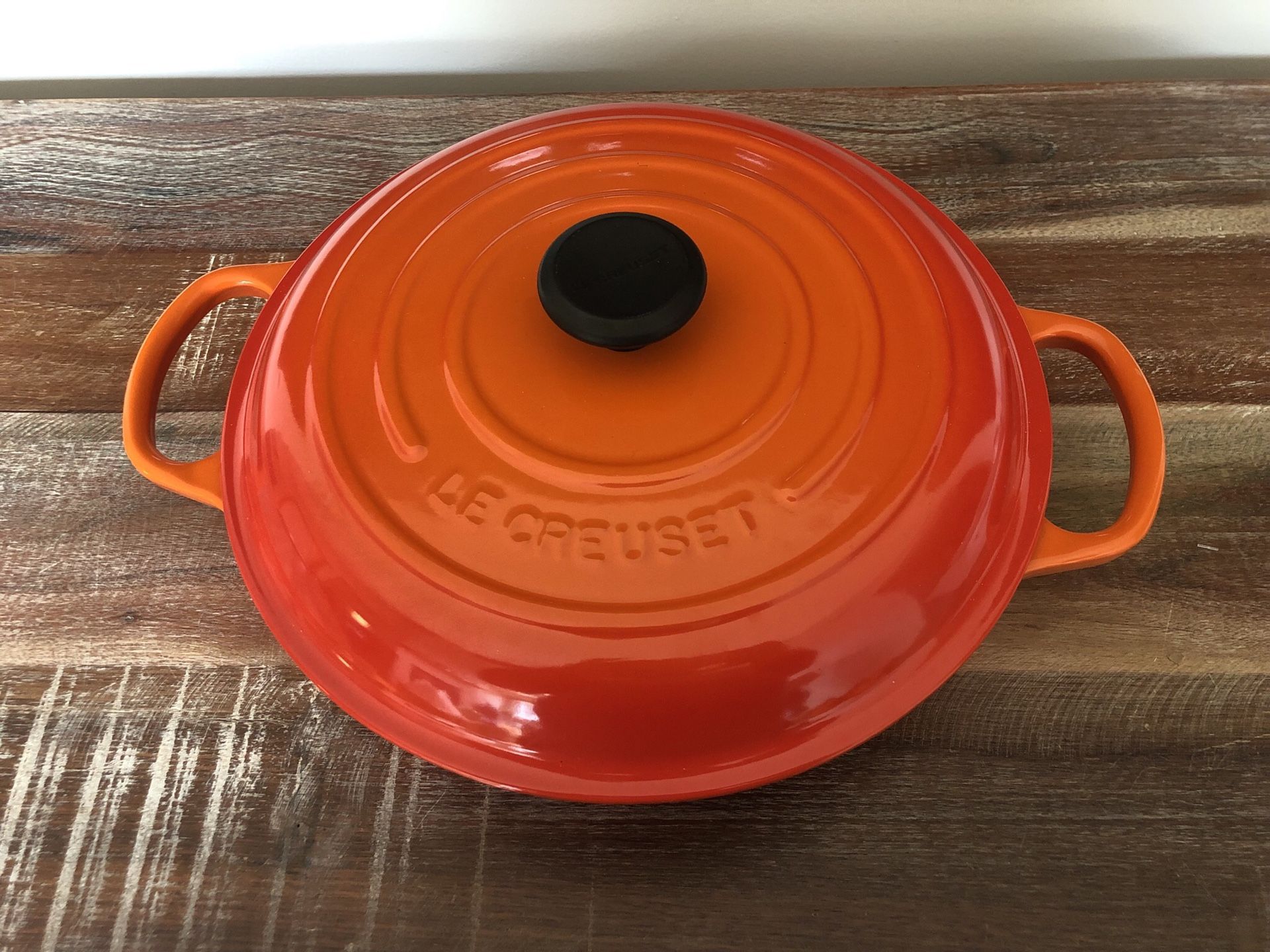 4 Le Creuset Pieces, barely used, excellent condition