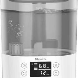 Humidifiers for Bedroom and Home & Baby - 4L Cool Mist Air Humidifiers for Plants, 26db Quiet Top Fill Air Humidifier Lasts Up to 40 Hours, Auto Shut-
