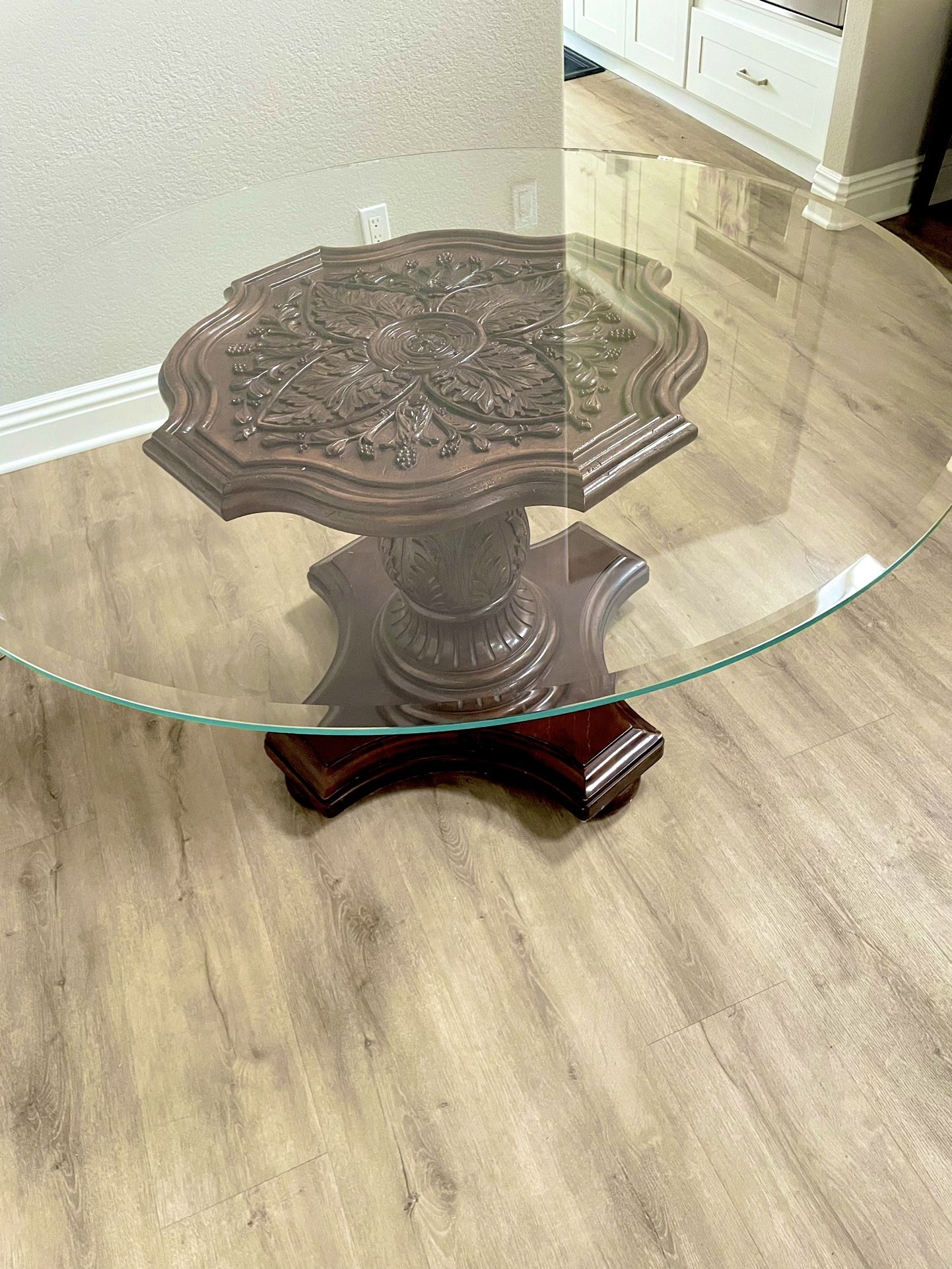 Wood & Glass Dining Table