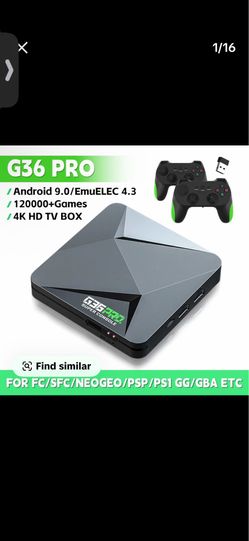 G36 Pro Dual System Game Console, 4K HD TV Box, Home Gaming Device for TV Connection