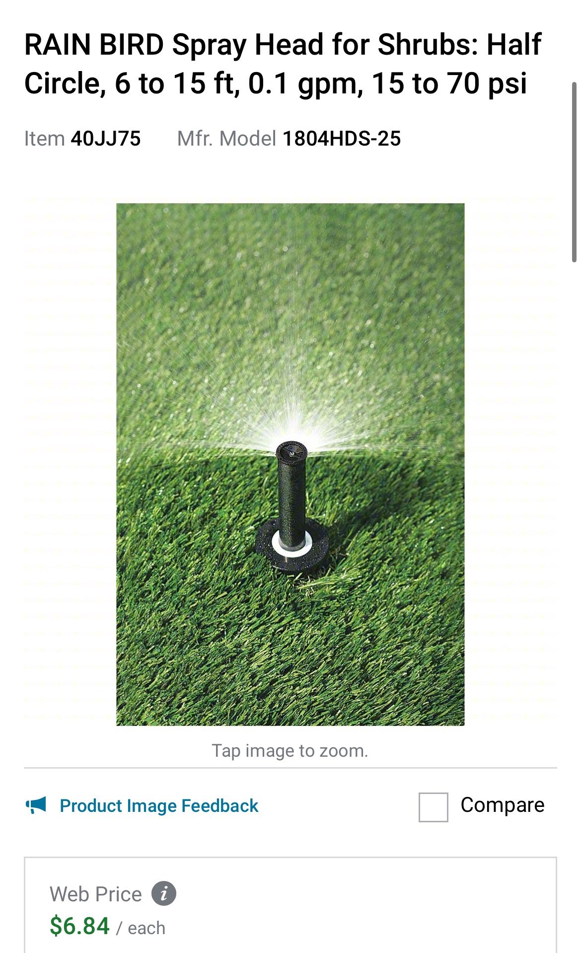 NEEDED!!!! Sprinkler Head Repair!