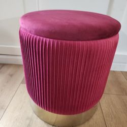 New Storage Pleated Ottomans Or Footstools 