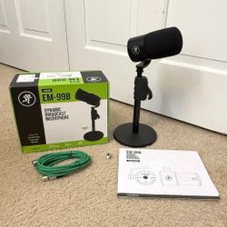 Mackie EM-99B Dynamic XLR Broadcast Microphone