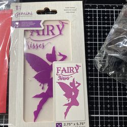 Fairy stamps and embossing folder