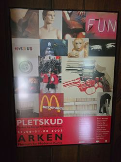 Framed ARKEN Museum Art Exhibition Poster 2003