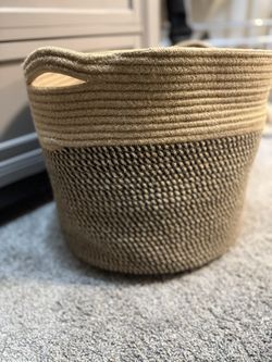 Boho Large Woven Storage Basket  