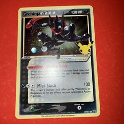 Pokemon Greninja Gold Star Promo SWSH144 Celebrations 25th Anniversary