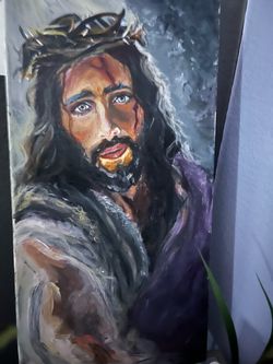 Original Art Work Jesus, Christian hand painted