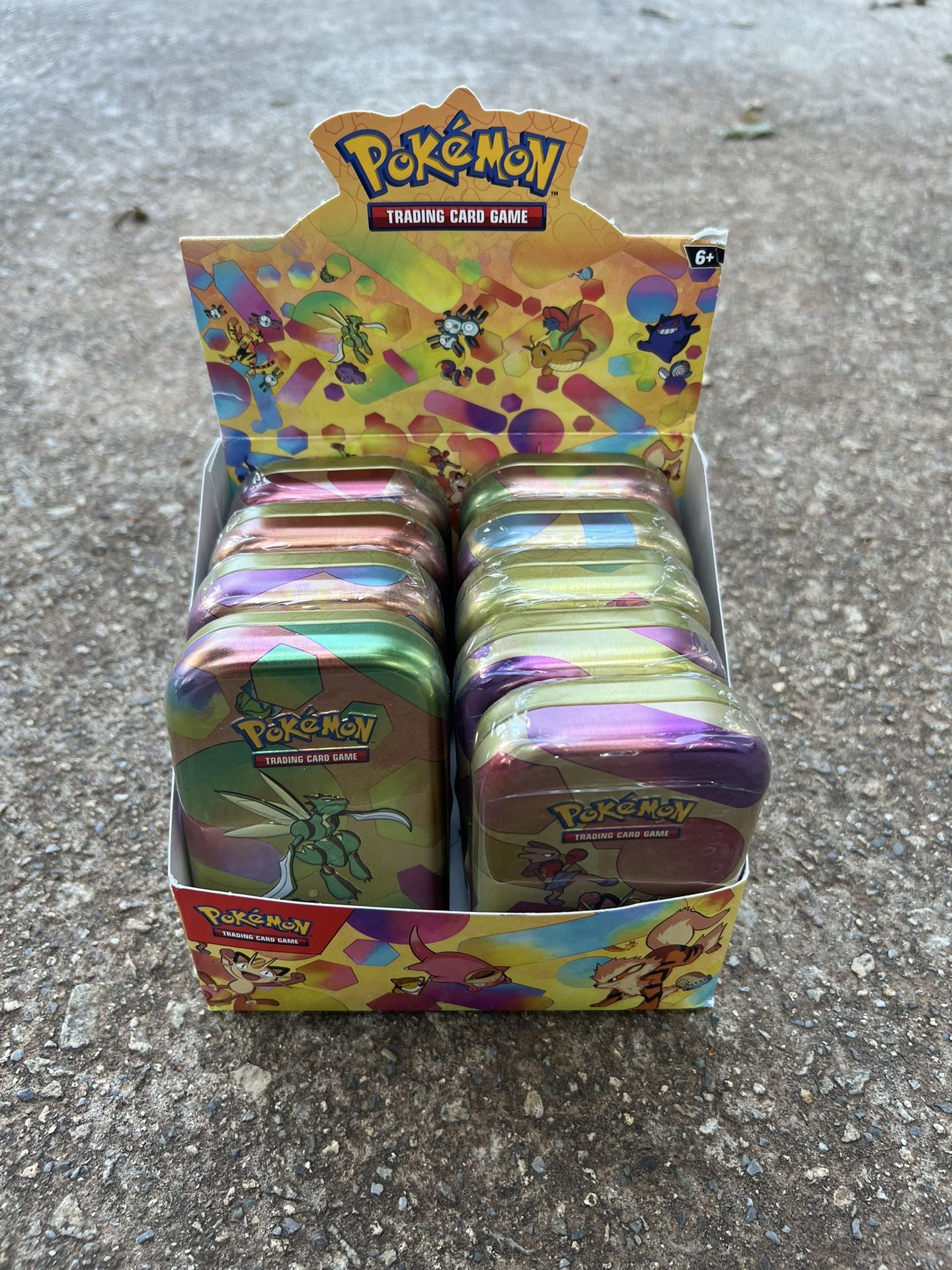 Pokemon 9 Count 151 Mini Tins with Display Case