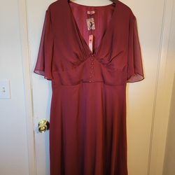Wine Colored Dress