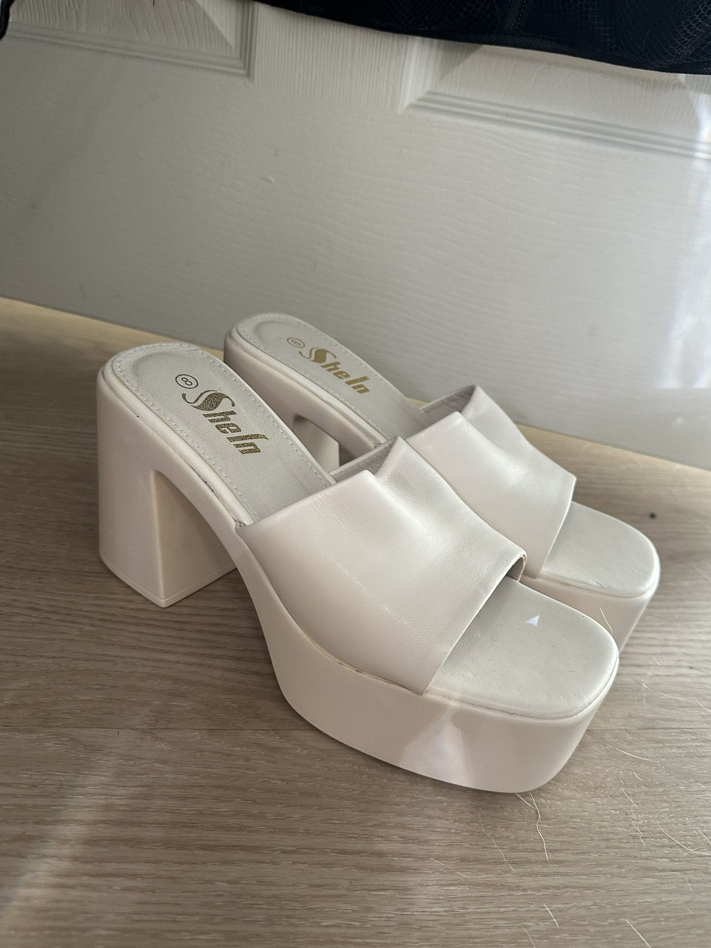 White Platform Heels