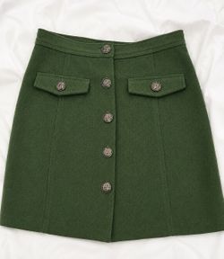 “MODCLOTH” WOOL MINI SKIRT