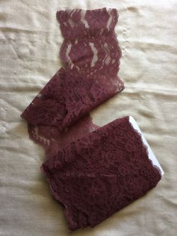 Beautiful chocolate brown lace trim wedding decor sewing crafting DIY bridal