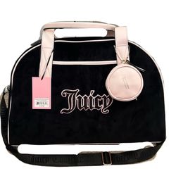 Newest Released Juicy Couture Velour Duffle Bag 