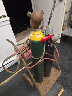 Oxy/acetylene setup