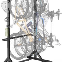 Brand New Freestanding Bike Storage Rack For 5 Bikes