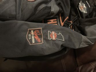 Harley Davidson Helmet, Jacket and leather Gloves. Originals.