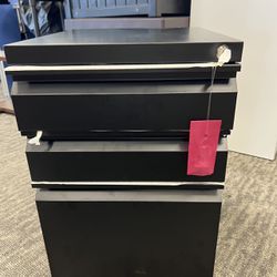 3 Drawer Mobile File Cabinet with Lock,