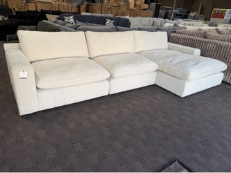 Cream comfy cloud sectional