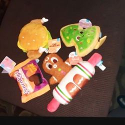 Set Of 4 "Bark" Dog Toys