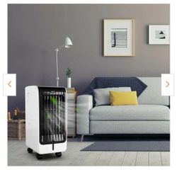 300 CFM 3-Speed Portable Evaporative Cooler Air Cooler Fan Cooling Touch Pad with Remote For 200 sq. ft.

