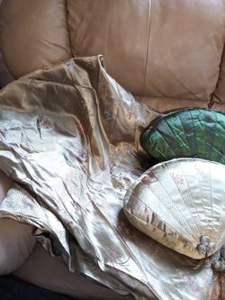 World Market guilds satin silk feel Queen duvet cover and pillows