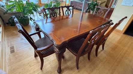 Six chairs dining table set