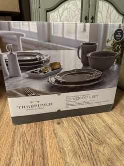 Threshold WELLSBRIDGE CHARCOAL DINNERWARE SET